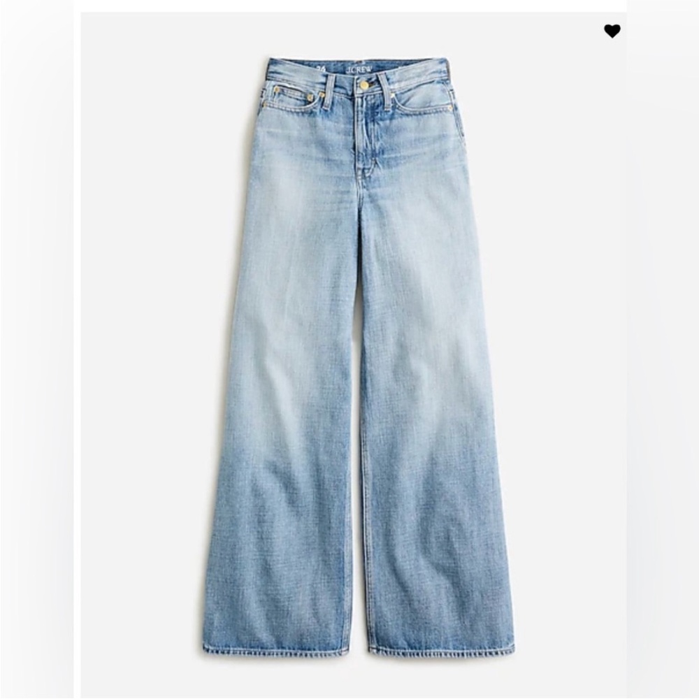 J. Crew Sky Blue Wide Leg Jeans